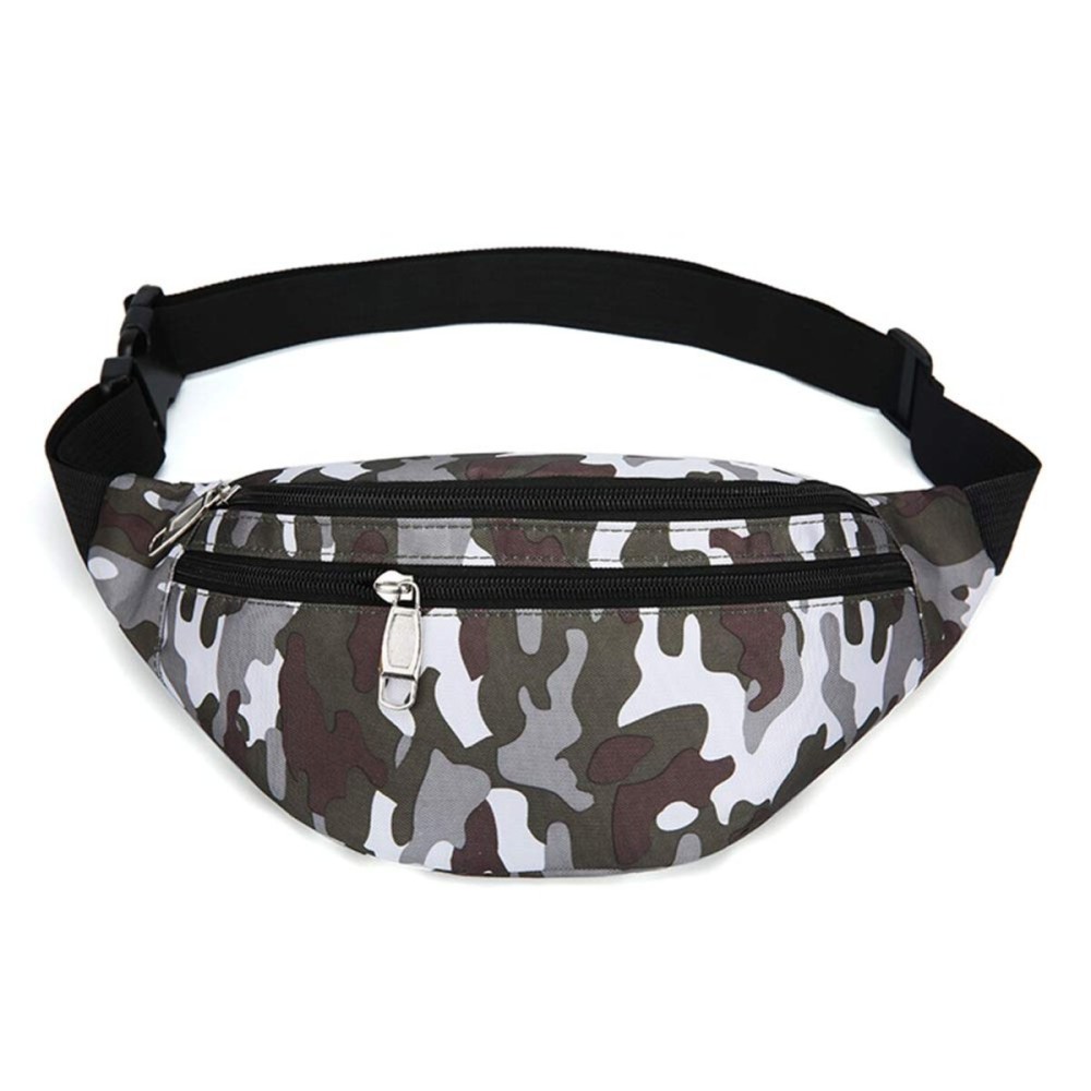 Fanny Pack for Men & Women, Fashion Waterproof Waist Packs with Adjustable Belt, Casual Bag Bum Bags for Travel Sports Running.(Camo Green)