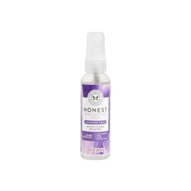 The Honest Company Plant-Based Hand Sanitizer Spray Kills 99.9% of Germs Hypoallergenic Quick-drying and Moisturizing Lavender Field 2 fl oz