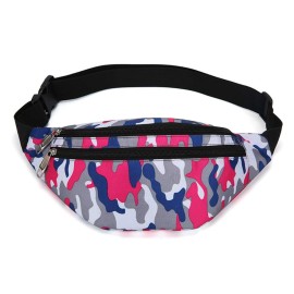 Fanny Pack for Men & Women, Fashion Waterproof Waist Packs with Adjustable Belt, Casual Bag Bum Bags for Travel Sports Running.(Camo Gray)