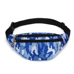 Fanny Pack for Men & Women, Fashion Waterproof Waist Packs with Adjustable Belt, Casual Bag Bum Bags for Travel Sports Running.(Camo Blue)