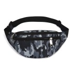 Fanny Pack for Men & Women, Fashion Waterproof Waist Packs with Adjustable Belt, Casual Bag Bum Bags for Travel Sports Running.(Camo Black)