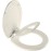 Mayfair NextStep2 Toilet Seat with Built-In Toddler Potty Training Seat, Slow Close, Easy Clean, Magnetic Removable Kids Seat, ROUND, Biscuit
