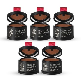 Style Edit Root Touch Up Powder (5 Pack) to Cover Up Dark Roots and Grays Between Salon Visits, Water Resistant, Non-Sticky, Compact And Mess-Free, Medium Red Hair Color (Total of 5)