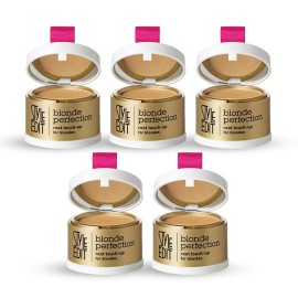 Style Edit Root Touch Up Powder (5 Pack) to Cover Up Dark Roots and Grays Between Salon Visits, Water Resistant, Non-Sticky, Compact And Mess-Free, Dark Blonde Hair Color (Total of 5)