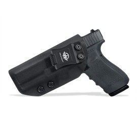 POLE.CRAFT Holster for Glock 20 21 22, IWB Kydex Fits: Glock 21 20 Gen 3 4 5 & Glock 22 Gen 5 Pistol - Inside Waistband Concealed Holster - G21 G20 G22 Gun Accessories (Black, Left)