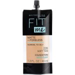 Maybelline New York Fit Me Matte + Poreless Liquid Foundation, Pouch Format, 228 Soft Tan, 1.3 Ounce