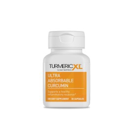 OmegaXL TurmericXL Natural Joint Support Supplement 250mg Turmeric Extract Delivers 45x More Curcumin - High Absorption, Gluten-Free - 30 Veggie Capsules