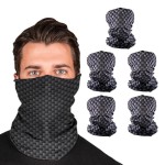 S A Company 5-Pack UV Face Shield | UV 30+ Multipurpose Neck Gaiter Balaclava for Adults