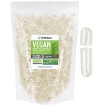 XPRS Nutra Size 2 Empty Capsules - 5000 Clear Empty Vegan - Vegetarian DIY Vegetable Capsule Filling - Veggie Pill Capsules Pills
