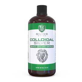 SilverGuard Enhanced Colloidal Silver Liquid Immune Support Supplement-30ppm Pure & Natural Structured Silver Water-Organic Colloidal Silver Solution-16 oz Bottle (1 Pack)