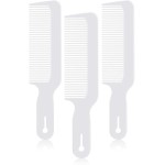 Boao 3 Pieces Barber Combs Flat Top Clipper Combs Hair Cutting for Flat Top and Clipper Cuts(White)