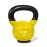 Yes4All Vinyl Coated Kettlebell With Protective Rubber Base, Strength Training Kettlebells for Weightlifting, Conditioning, Strength & Core Training (12 LBS - Yellow)