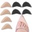 Toe Inserts for Shoes Too Big, 4 Pairs Shoe Inserts for Women Men, Foam Toe Filler, Shoe Fitters, Black and Beige