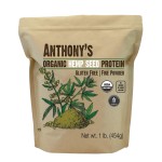 Anthony\'s Organic Hemp Seed Protein Powder, 1 lb, Cold Pressed, Gluten Free, Non GMO, Fine Powder