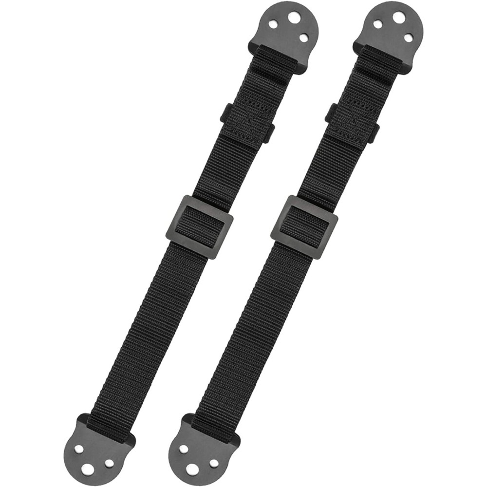 PERLESMITH TV Anti-tip Straps for TV, Screen and Furniture - Heavy Duty Dual Safety Straps with Metal Plate for Child Protection-Adjustable Earthquake Resistant Straps Secure Safety (PSAS1)