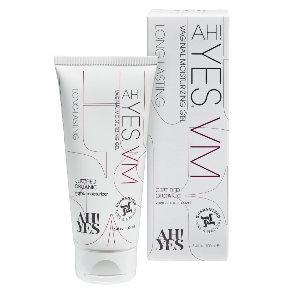 AH! YES VM Water Based Vaginal Moisturizer | Long Lasting & Fast Acting for Vaginal Dryness & Irritation | pH Matched | Estrogen Free | Certified Organic & Natural (3.4 fl oz)