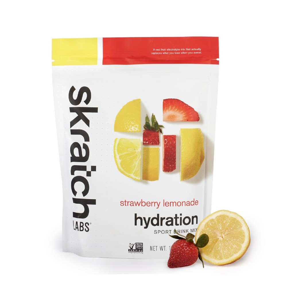 Skratch Labs Hydration Powder | Sport Drink Mix | Electrolytes Powder for Exercise, Endurance, and Performance | Strawberry Lemonade | 20 Servings | Non-GMO, Vegan, Kosher