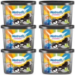 NATRUTH Moisture Absorbers with Activated Charcoal,800ml(6-Pack)*12.5 OZ Portable Closet Dehumidifier, Odor Eliminator Absorber Bucket,Humidity Absorber,Dehumidifier for Bathrooms, Kitchen & Boats