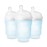 Olababy Gentle Silicone Baby Bottle, Anti-Colic, BPA Free, Easy to Clean and Wide Neck Baby Bottles Best for Breast Feeding Babies (8 Ounce 3PK, Sky)