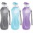 MILTON Water Bottle Kids Reusable Leakproof 12 Oz Plastic Wide Mouth Large Big Drink Bottle BPA & Leak Free with Handle Strap Carrier for Cycling Camping Hiking Gym Yoga - Pastel Colors 3 Pack