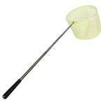 RESTCLOUD Bait Net and Fishing Landing Net with Telescoping Pole Handle Extends to 59 inches (Yellow)