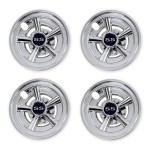 NOKINS Golf Cart Hubcaps 8 Inch Set of 4, Club Car/Ezgo/Yamaha Tires Wheel Covers,Chrome Accessory & Accessories