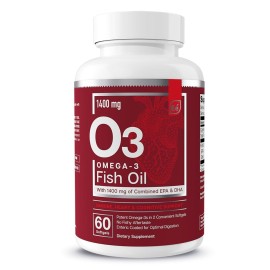 Essential Elements Omega-3 Fish Oil Supplement with EPA & DHA | Fatty Acids for Immune, Heart & Cognitive Support | 60 Softgels