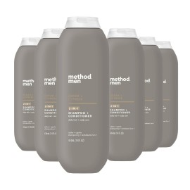 Method Men 2-in-1 Shampoo + Conditioner; Cedar + Cypress; Pack Of 6; Cedar & Cypress; 6 Count