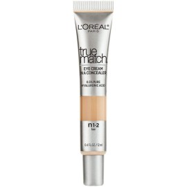 L\'Oreal Paris True Match Eye Cream in a Concealer, 0.5% hyaluronic acid, Fair N1-2, 0.4 fl. oz.