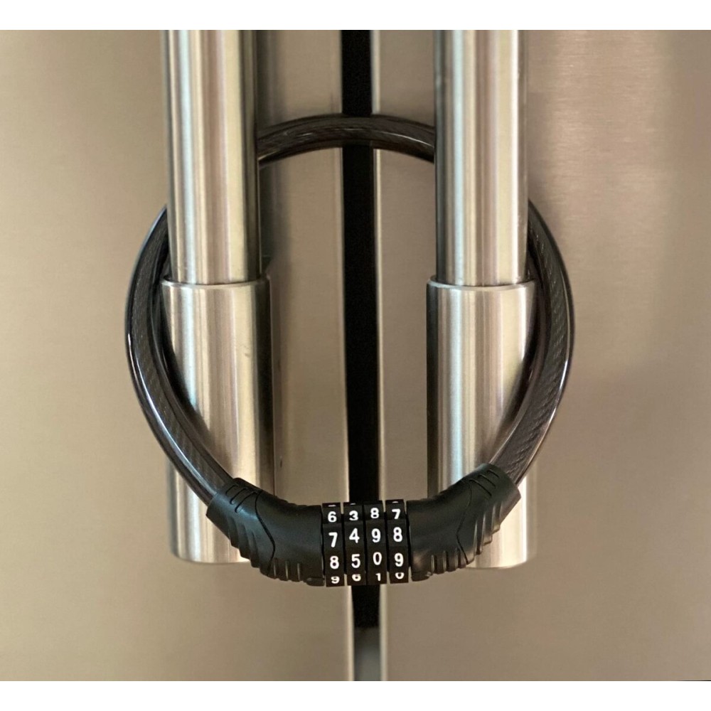 Urban August Refrigerator Lock for Kids & Adults, 4-Digit Code Fridge Lock for French-Door Refrigerators, & Versatile Cabinet (One)