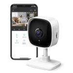TP-Link Tapo 1080P Indoor Security Camera for Baby Monitor, Dog Camera w/Motion Detection, 2-Way Audio Siren, Night Vision, Cloud & SD Card Storage, Works w/Alexa & Google Home (Tapo C100)