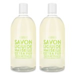 Compagnie de Provence Savon de Marseille Extra Pure Liquid Soap - Fresh Verbena - Bulk 67.6 Fl Oz Plastic Bottle Refill
