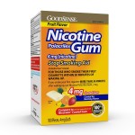 Good Sense Nicotine Polacrilex Coated Gum 4 mg (Nicotine), Light Yellow Fruit, 100 Count