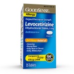Good Sense Levocetirizine Dihydrochloride Tablets, Antihistamine, 5 mg, 35 Count (Pack of 1)