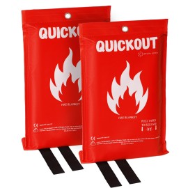 Fire Blanket, Fiberglass Survival Gear for Outdoor Situations, Emergency Retardant Blanket with Fire Suppression Properties, Easy to Use, Ideal for Home Safety and Survival Kits