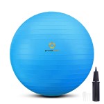 PRIMASOLE Exercise Ball for Balance Stability Fitness Workout Yoga Pilates at Home Office & Gym 65cm Blue