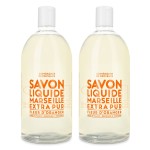 Compagnie de Provence Savon de Marseille Extra Pure Liquid Soap - Orange Blossom - Bulk 67.6 Fl Oz Plastic Bottle Refill