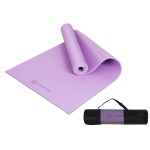 Primasole Yoga Mat with Carry Strap for Yoga Pilates Fitness and Floor Workout at Home and Gym 1/3 thick (Quartz Purple Color) PSS91NH010A