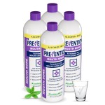 Prevention Mouth Sore Mouth Rinse, Canker Sore Treatment, Oral Pain Relief Mouthwash for Ulcers and Sores, Braces, with Hydrogen Peroxide, Alcohol-Free, Fluoride Free, 16 oz, Soothing Mint, 4 Pack