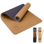 Yoga Mat Non Slip, Eco Friendly Fitness Exercise Mat with Carrying Strap,Pro Yoga Mats for Women,Workout Mats for Home, Pilates and Floor Exercises (Champagne Gold/Brown, Thickness-8mm)