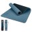 Yoga Mat Non Slip, Eco Friendly Fitness Exercise Mat with Carrying Strap,Pro Yoga Mats for Women,Workout Mats for Home, Pilates and Floor Exercises (Grey Blue/Black, 0.31 * 24 * 72 Inches)