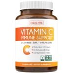 Vitamin C Immune Support Supplement - Immune Boost Blend with Elderberry Vitamin C and Zinc for Daily & Seasonal Support - Magnesium Zinc Vit C & D and Herbal Defense Complex (1 Month Supply)