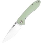 CJRB CUTLERY Folding Knife Feldspar Pocket Knife Stonewash D2 Steel Blade G10 Handle EDC Knife Green (J1912)