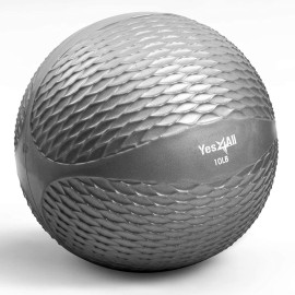 Yes4All Soft Weighted Toning Ball Knurl 10lb - Gray