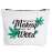 Fokongna Might Be Makeup Might Be Weed Funny Makeup Bag Women Friend Gifts Best Friend Sister Gifts Humor Travel cosmetic bag Toiletry Bag For Women Friends Birthday Christmas Gifts