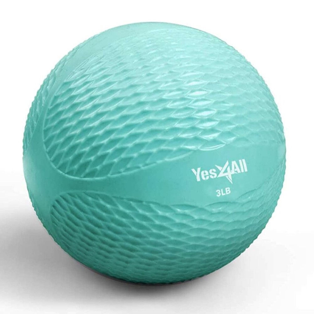 Yes4All Weighted Toning Balls for Exercise, Soft Medicine Balls for Exercise, Pilates, Yoga, Balance, Flexibility, 2-10lbs