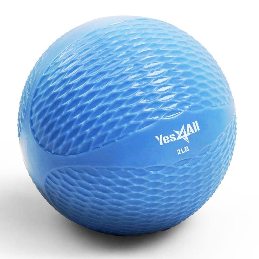 Yes4All Weighted Toning Balls for Exercise, Soft Medicine Balls for Exercise, Pilates, Yoga, Balance, Flexibility, 2-10lbs