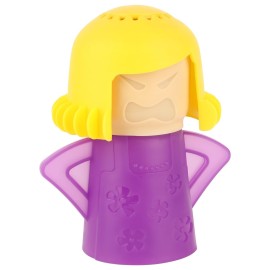 Angry Mama Microwave Cleaner, Microwave Oven Steam Cleaner, Angry Mom Steamer Cleaning Crud Easily in Minutes, Steam Cleans and Disinfects with Vinegar and Water for Kitchen