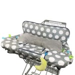 Shopping Cart Cover for Baby, High Chair Cover for Boy Girl, Grocery Cart Cushion Liner, with seat Positioner and Cellphone Holder,dot Printing