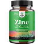 Zinc 50mg Immune Support Supplement - Zinc Complex Supplement for Immune System and to Enhance Hair Skin and Nails Vitamins - Easy to Swallow Potent Daily Tablets for Adults
